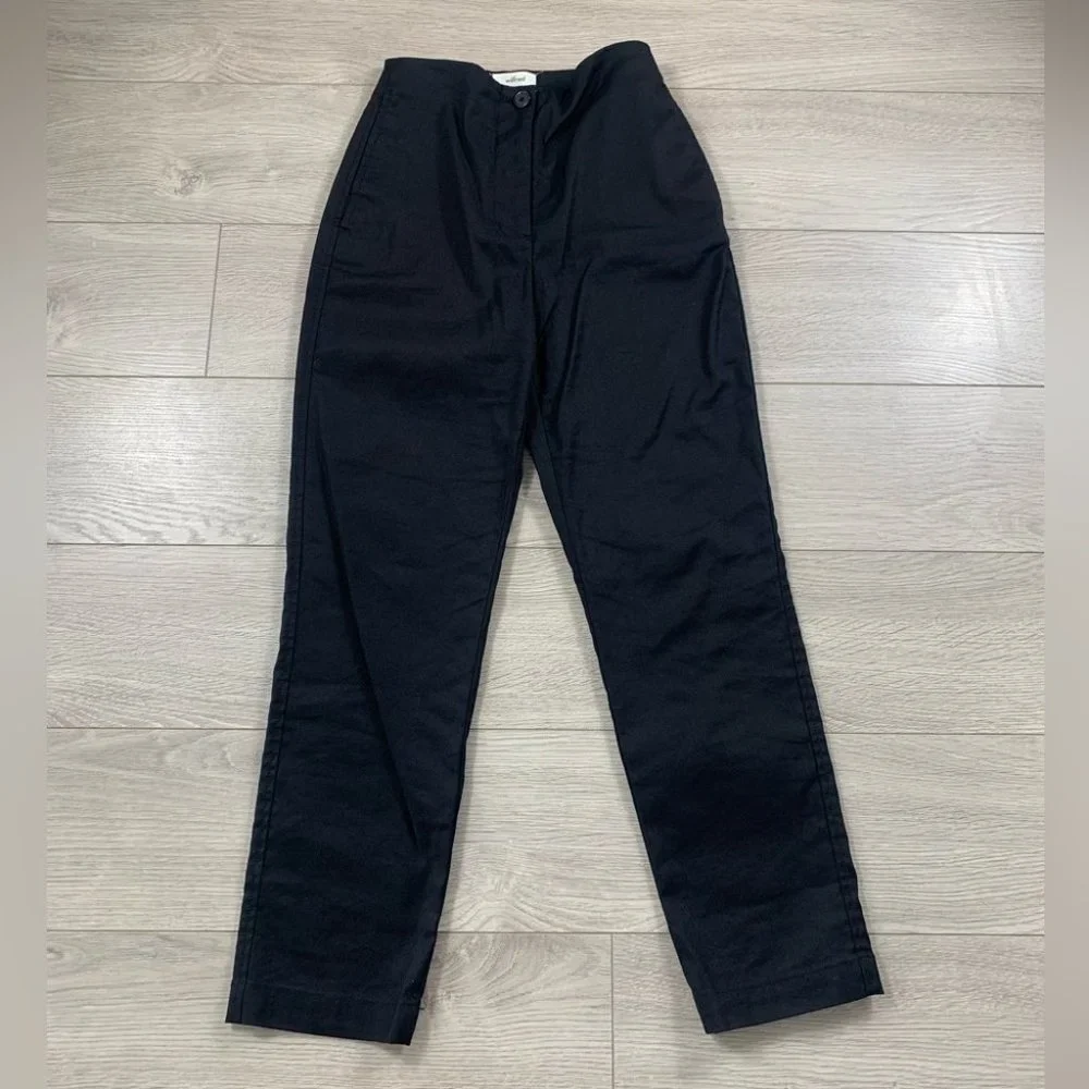 Aritzia Wilfred High Waist Cherice Linen Blend Dress Pants